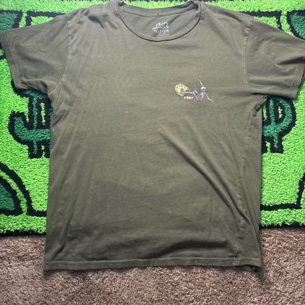 Lost Men's Khaki Graphic Tee